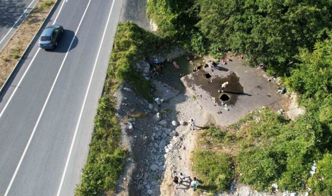 Zonguldak’ın Kozlu ilçesinde yöre halkının ’Ilıksu Kaplıcası’ olarak bildiği doğal