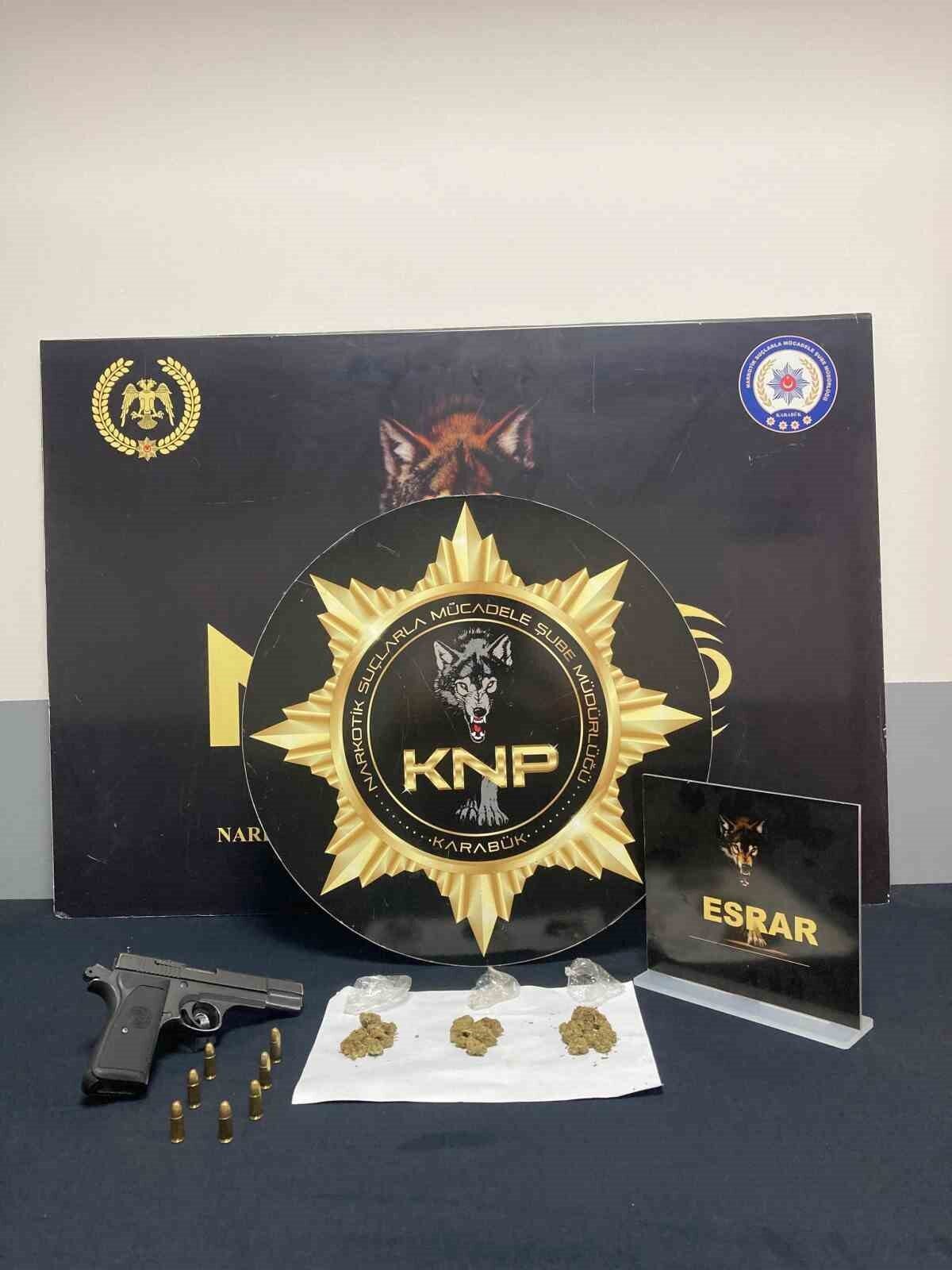 Karabük’te düzenlenen uyuşturucu operasyonlarında 1 kişi tutuklanırken, 4 kişi adli