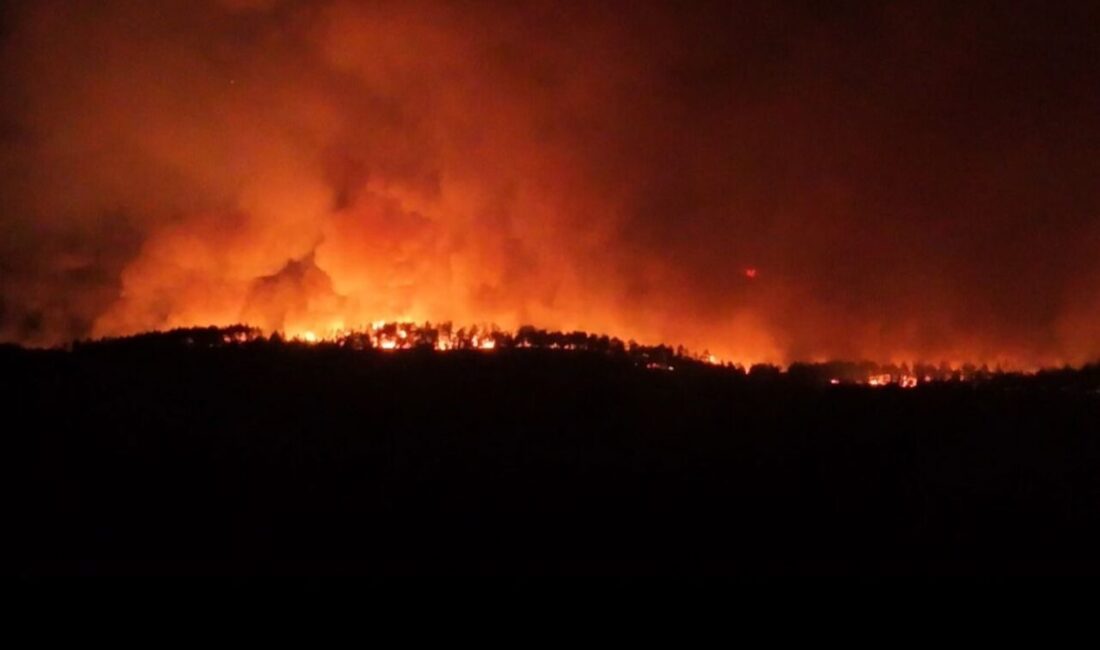 Karabük’te 7 saat önce başlayan orman yangınını söndürme çalışmaları aralıksız