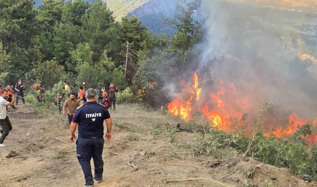 Karabük’te ormanlık alanda çıkan yangını söndürme çalışmaları devam ediyor. Karabük’te