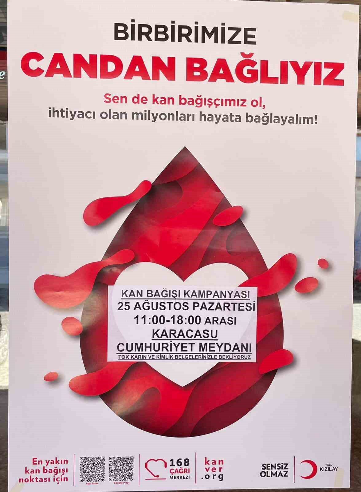 Aydın’ın Karacasu ilçesinde kaymakamlık öncülüğünde kan bağışı kampanyası düzenlenecek. Karacasu
