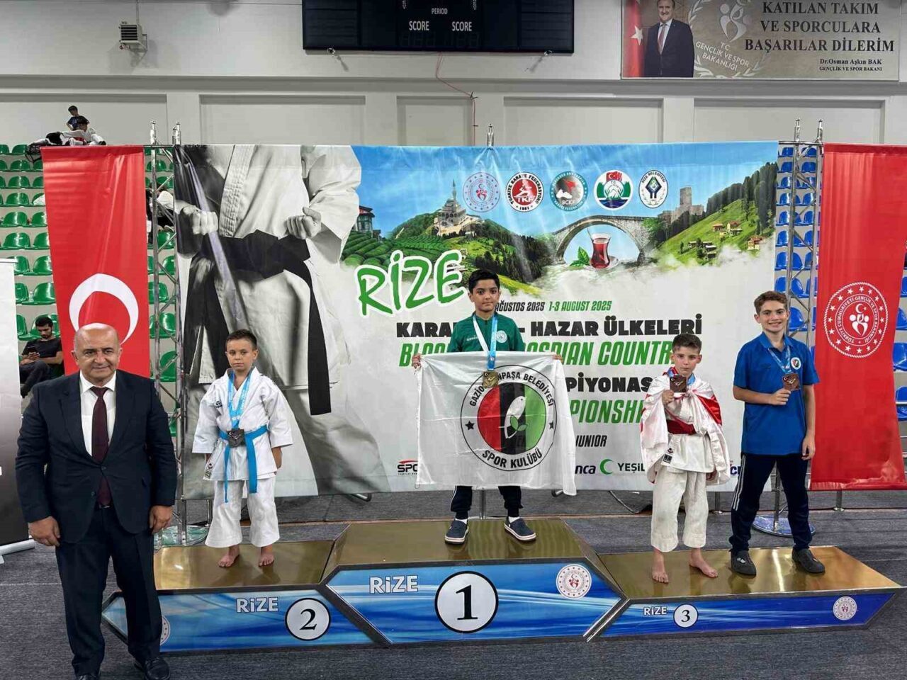 Gaziosmanpaşa Belediyesi Spor Kulübü karate takımı, 1-3 Ağustos tarihlerinde Rize’de