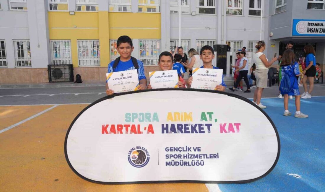 Kartal Belediyesi tarafından çocukların spora erken yaşta adım atmasını teşvik