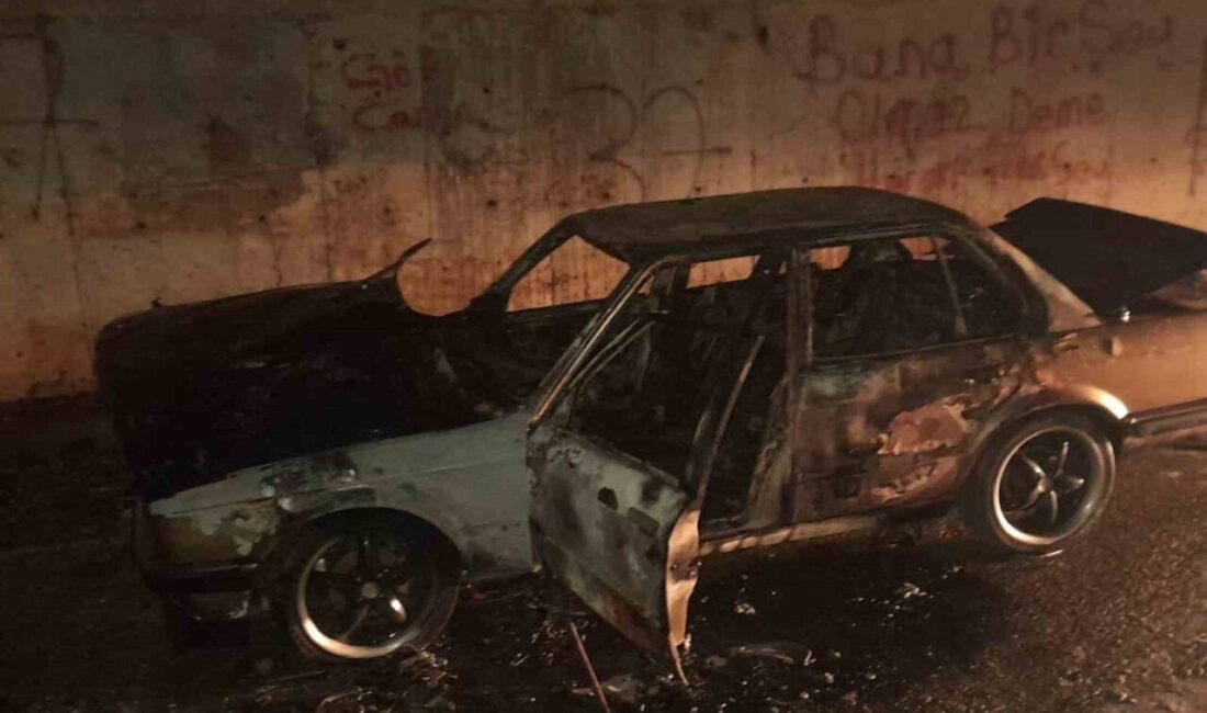 Kastamonu’nun Tosya ilçesinde, aynı gece çıkan iki yangında bir otomobil