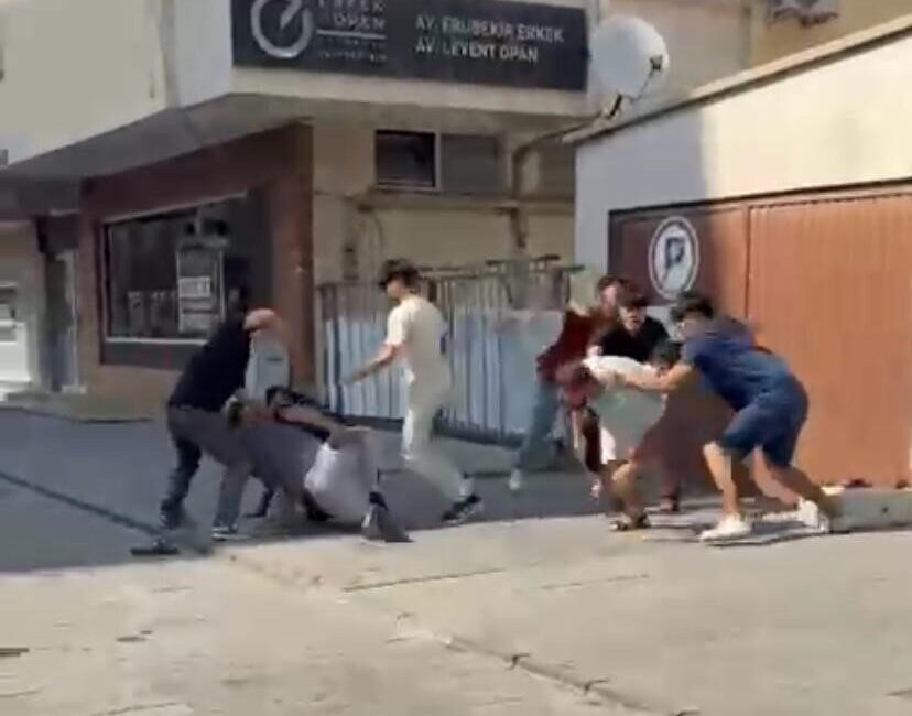 Kayseri’nin Kocasinan ilçesinde yabancı uyruklu iki grup arasında çıkan kavgada