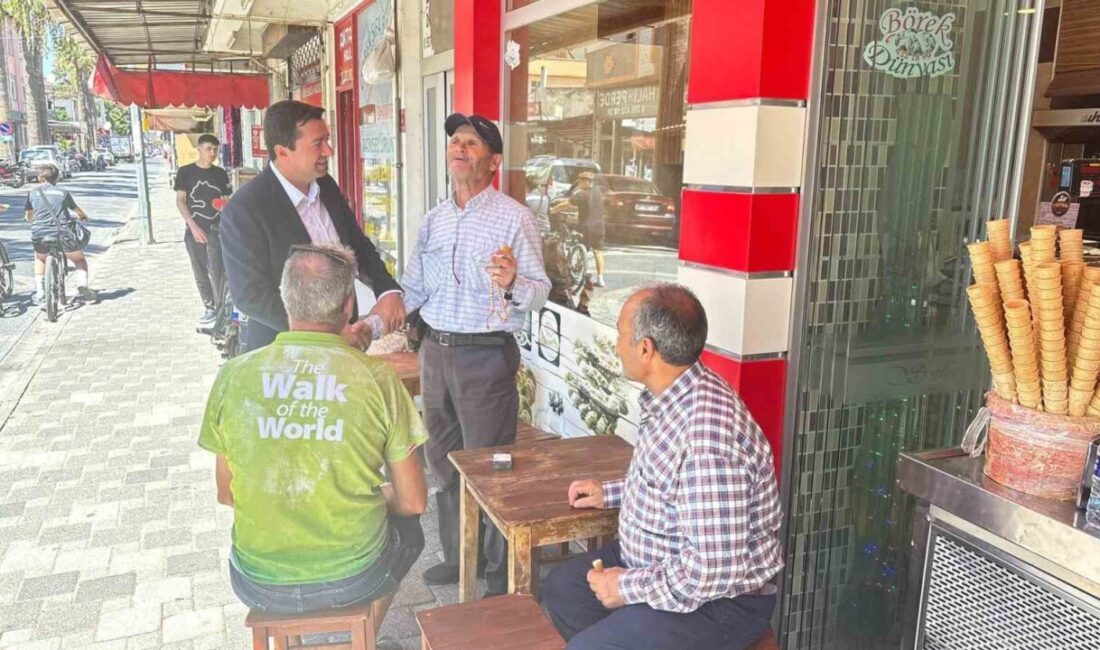 Havran Kaymakamı Muhammed Evlice, ilçe merkezinde esnaf ziyaretleri gerçekleştirerek vatandaşlarla