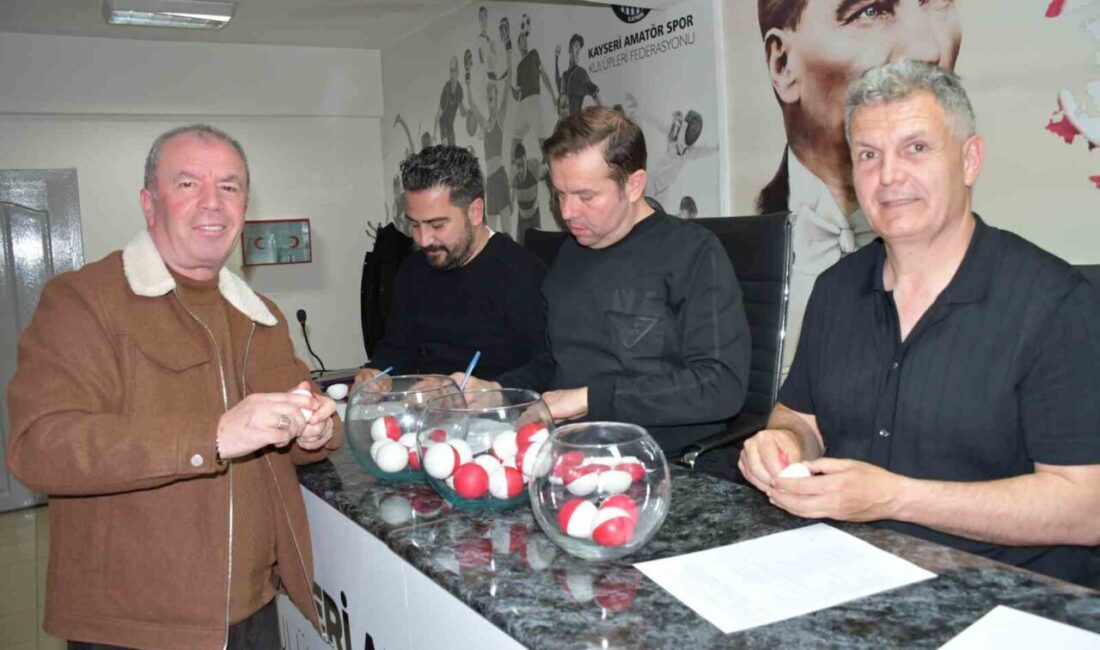 Kayseri Birinci Amatör Küme’de fikstür çekimi 2 Eylül 2025 Salı