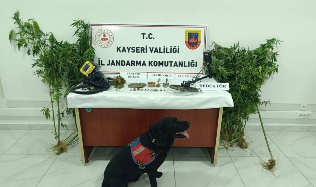 Kayseri’de jandarma ekipleri tarafından Develi ilçesinde düzenlenen uyuşturucu operasyonunda, 38
