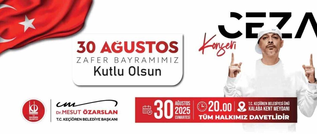 Keçiören Belediyesi, 30 Ağustos Zafer Bayramı etkinlikleri kapsamında Kalaba Kent