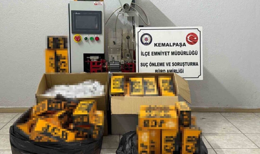 İzmir’in Kemalpaşa ilçesinde, İlçe Emniyet Müdürlüğü ekipleri tarafından kaçakçılıkla mücadele