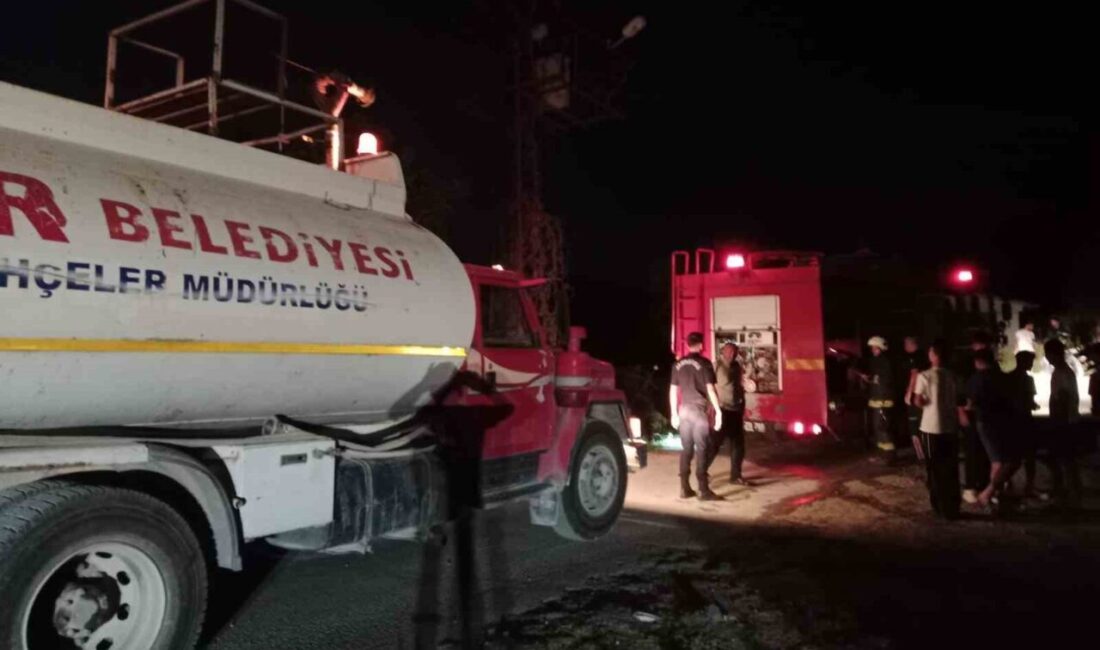 Kemer ilçesi Çamyuva Mahallesi Sarıören mevkiinde gece saatlerinde çıkan trafo