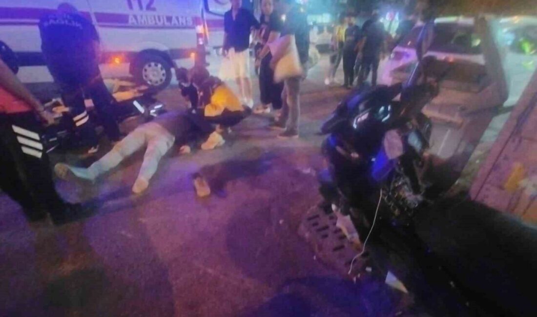 Eskişehir’de ticari araç ile çarpışan motosikletin sürücüsü yaralandı. Olay, dün