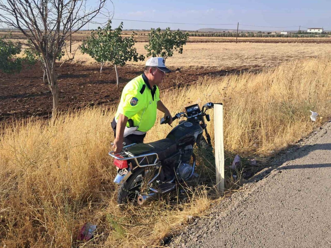 Kilis’te 6 kişinin bindiği motosikletin devrilmesi sonucu meydana gelen kazada