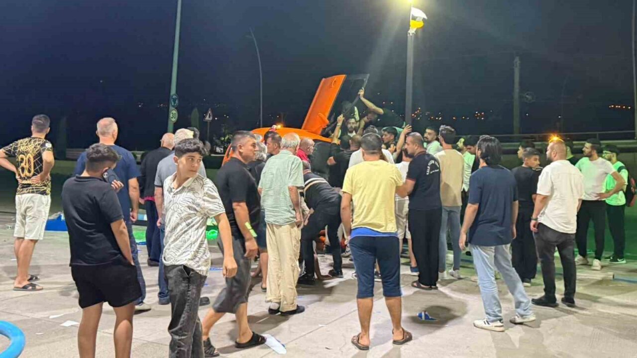 Kırıkkale’de otomobil ile çarpışan ticari taksinin sürüklenerek takla attığı kazada