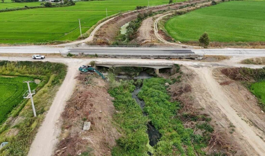 Balıkesir’in Manyas ilçesinde DSİ 25. Bölge Müdürlüğü, Kocadere üzerindeki sedde