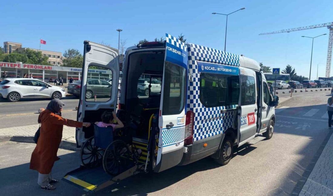 Kocaeli Büyükşehir Belediyesince engelli bireylerin ulaşımını kolaylaştırmak amacıyla sunulan “Engelsiz