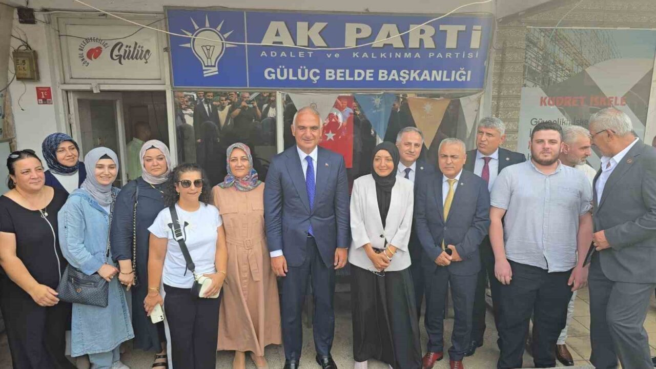 Kültür ve Turizm Bakanı Mehmet Nuri Ersoy, Gülüç beldesini ziyaret