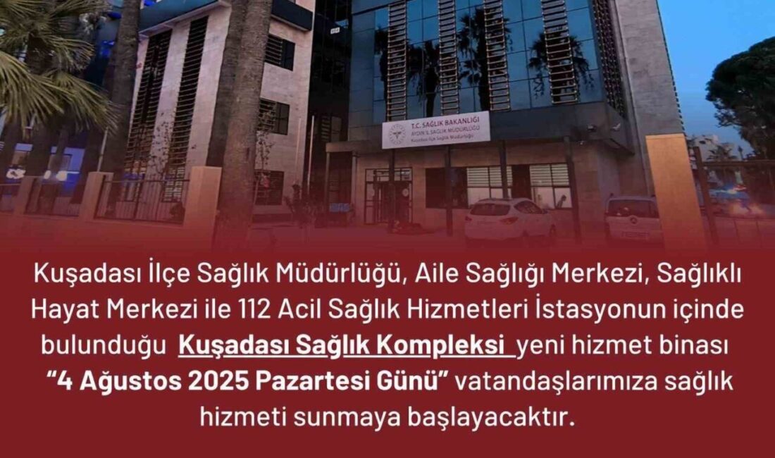 Aydın’ın Kuşadası ilçesinde sağlık hizmetlerinin kalitesini artırmak amacıyla yapımı tamamlanan