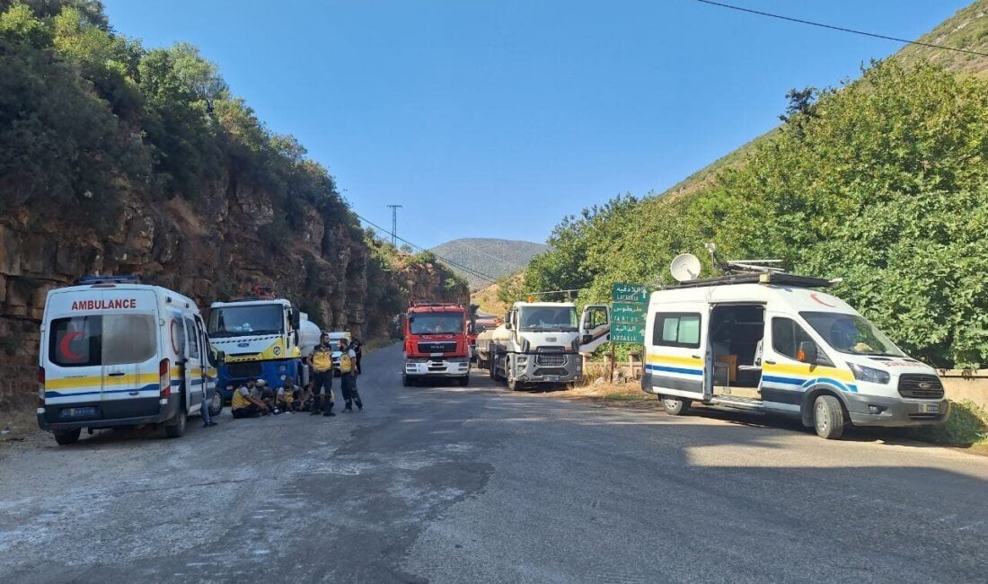 Suriye’nin Lazkiye ve Hama kentlerinde 9 Ağustos’ta çıkan orman yangınları