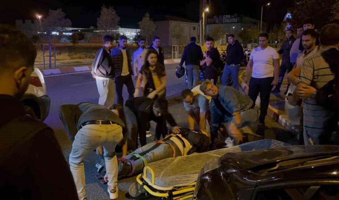 Kırklareli’nin Lüleburgaz ilçesinde otomobil ile motosikletin çarpıştığı kazada 1 kişi