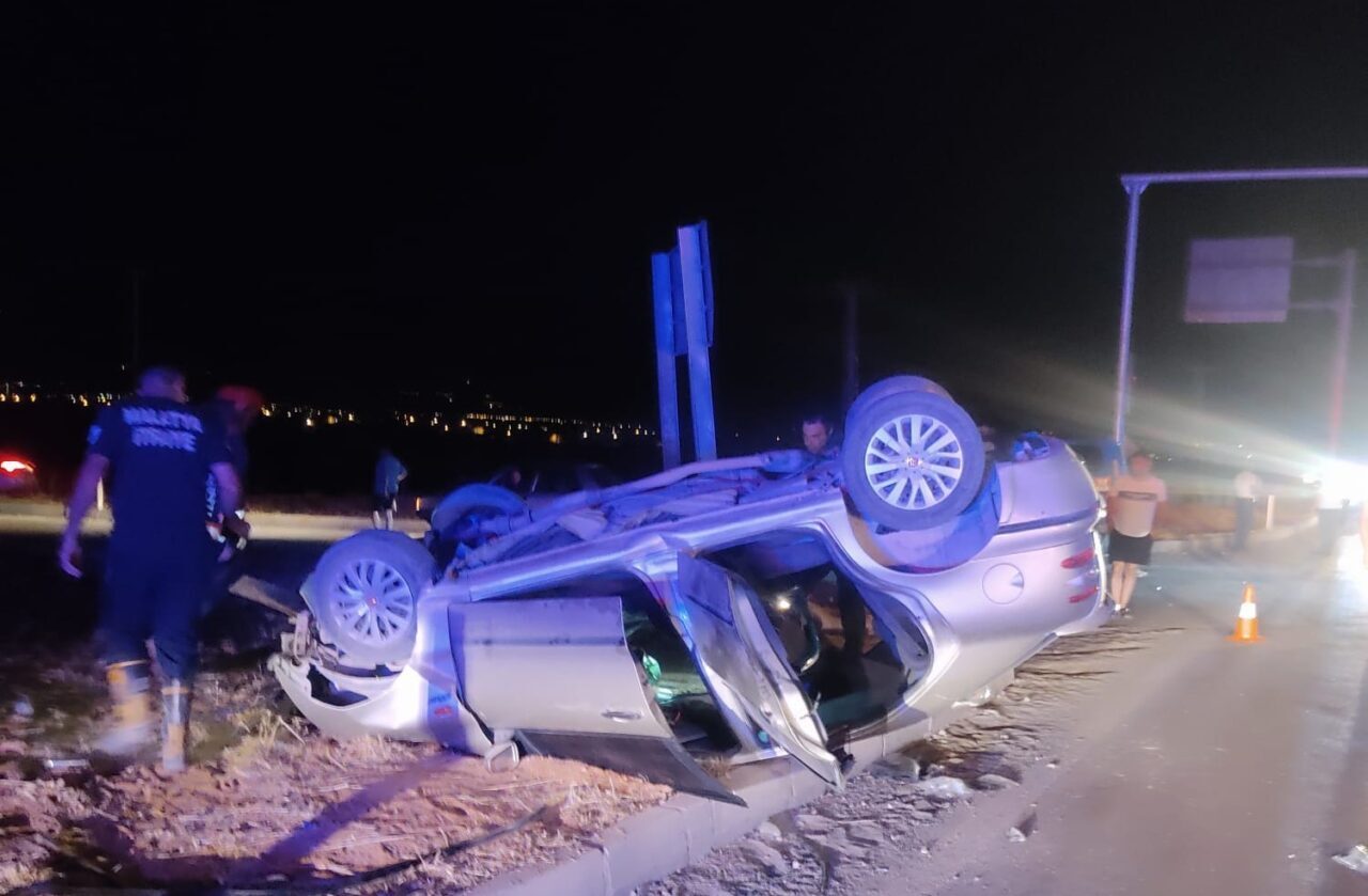 Malatya’da meydana gelen iki ayrı trafik kazasında, 2’si ağır olmak