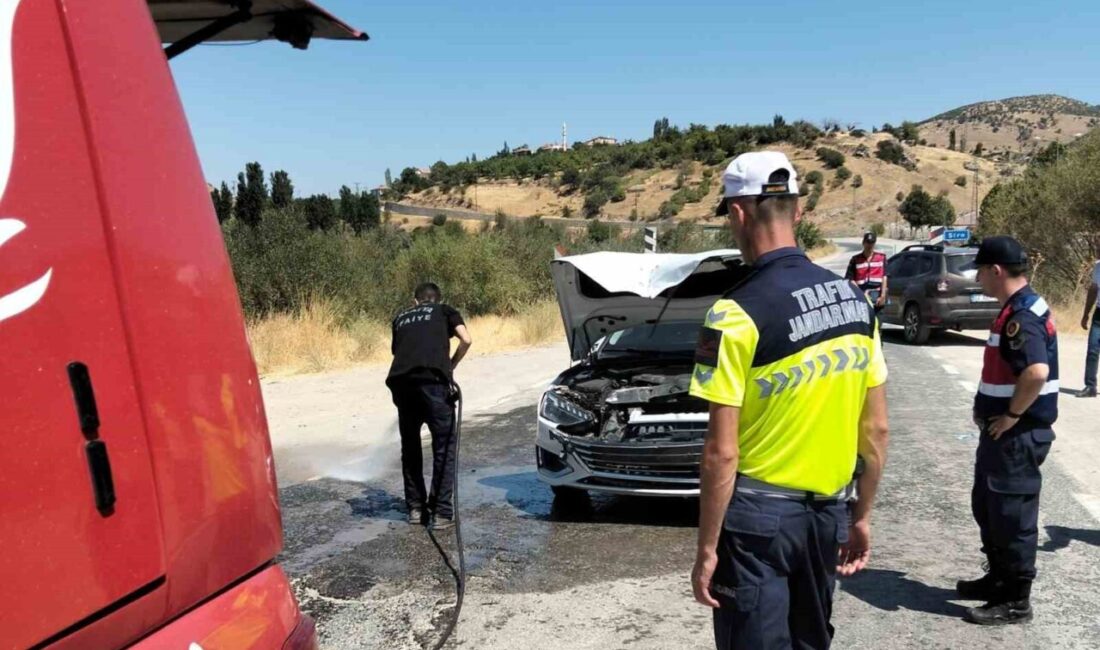 Malatya’da otomobil ile çapa motorunun karıştığı trafik kazasında 1’i ağır