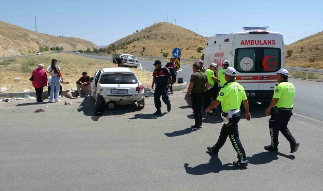 Malatya’nın Akçadağ ilçesinde iki otomobilin çarpıştığı trafik kazasında 1 kişi
