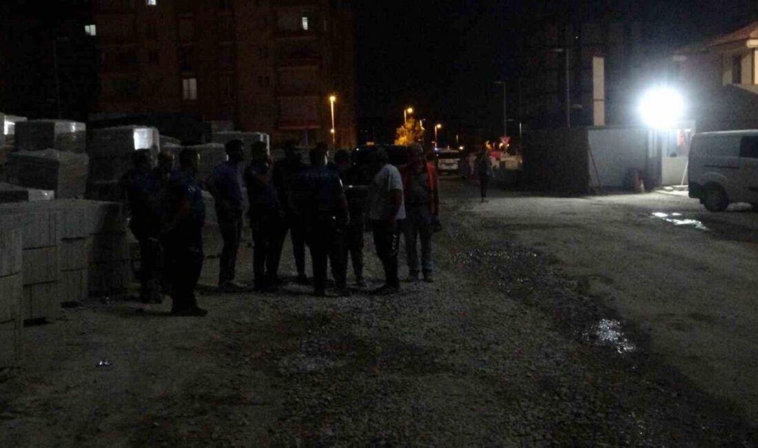 Malatya’nın Yeşilyurt ilçesinde bir şantiyede işçiler arasında çıkan taşlı sopalı