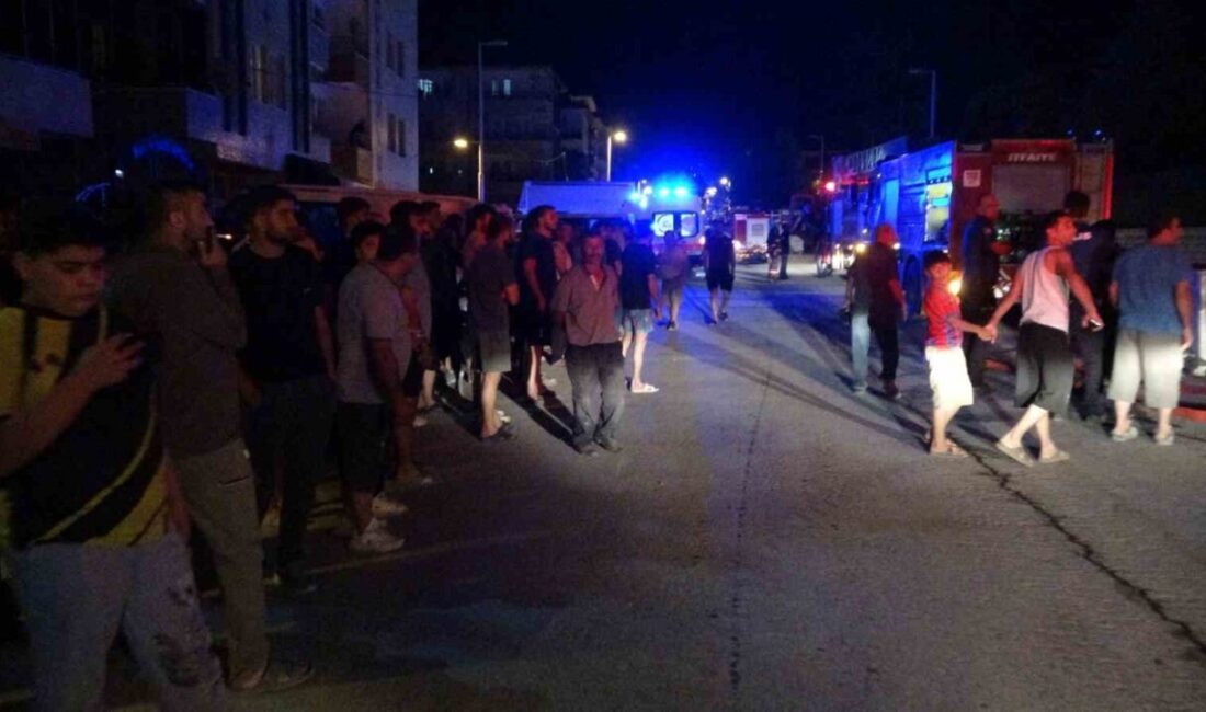 Malatya’da bir inşaat şantiyesinde işçilerin kaldığı konteynerde çıkan yangın büyümeden