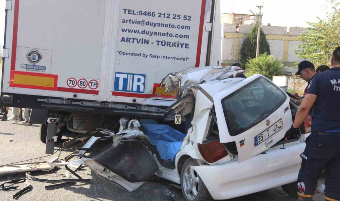 Manisa’nın Turgutlu ilçesinde meydana gelen trafik kazasında 2 kardeş hayatını