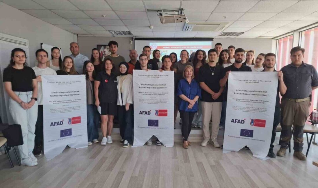 Erasmus+ projesi kapsamında düzenlenen eğitimlerde gençler, afet bilinci, kriz yönetimi
