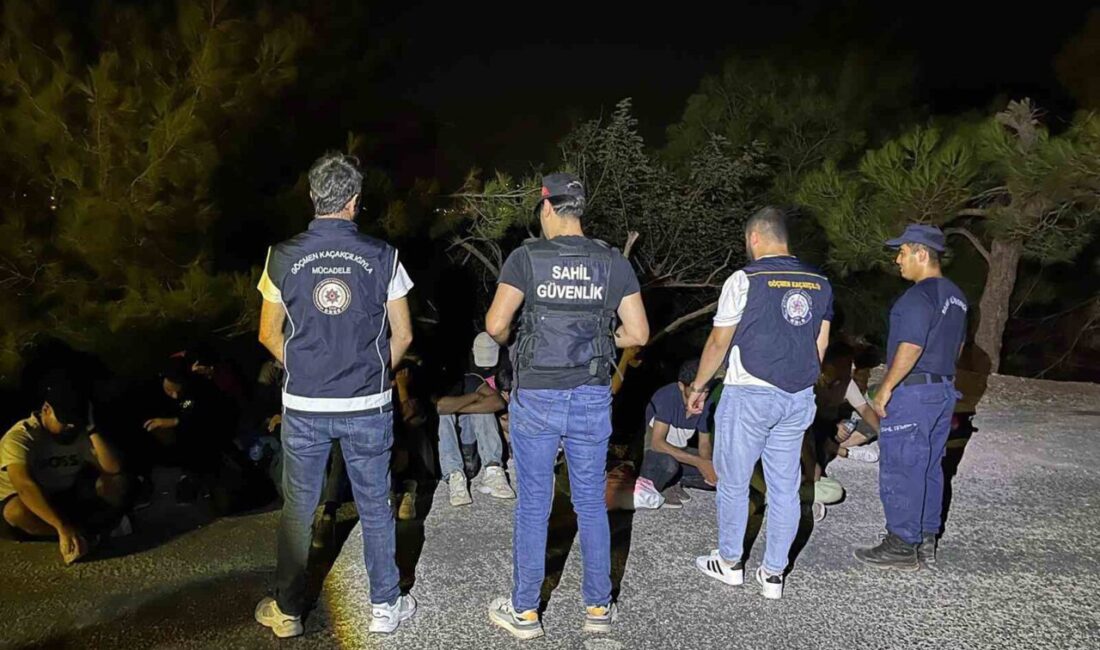 Muğla’nın Marmaris ilçesinde 3’ü çocuk 19 düzensiz göçmen yakalandı. Muğla