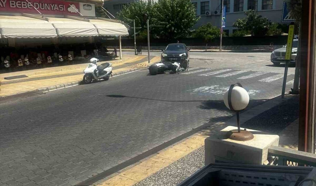 Muğla’nın Marmaris ilçesinde meydana gelen motosiklet kazasında sürücü hafif şekilde