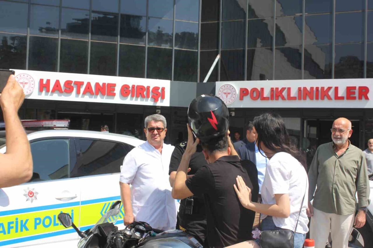 Muğla’nın Marmaris ilçesinde artan motosiklet kazaları sonrası Marmaris’te görev yapan