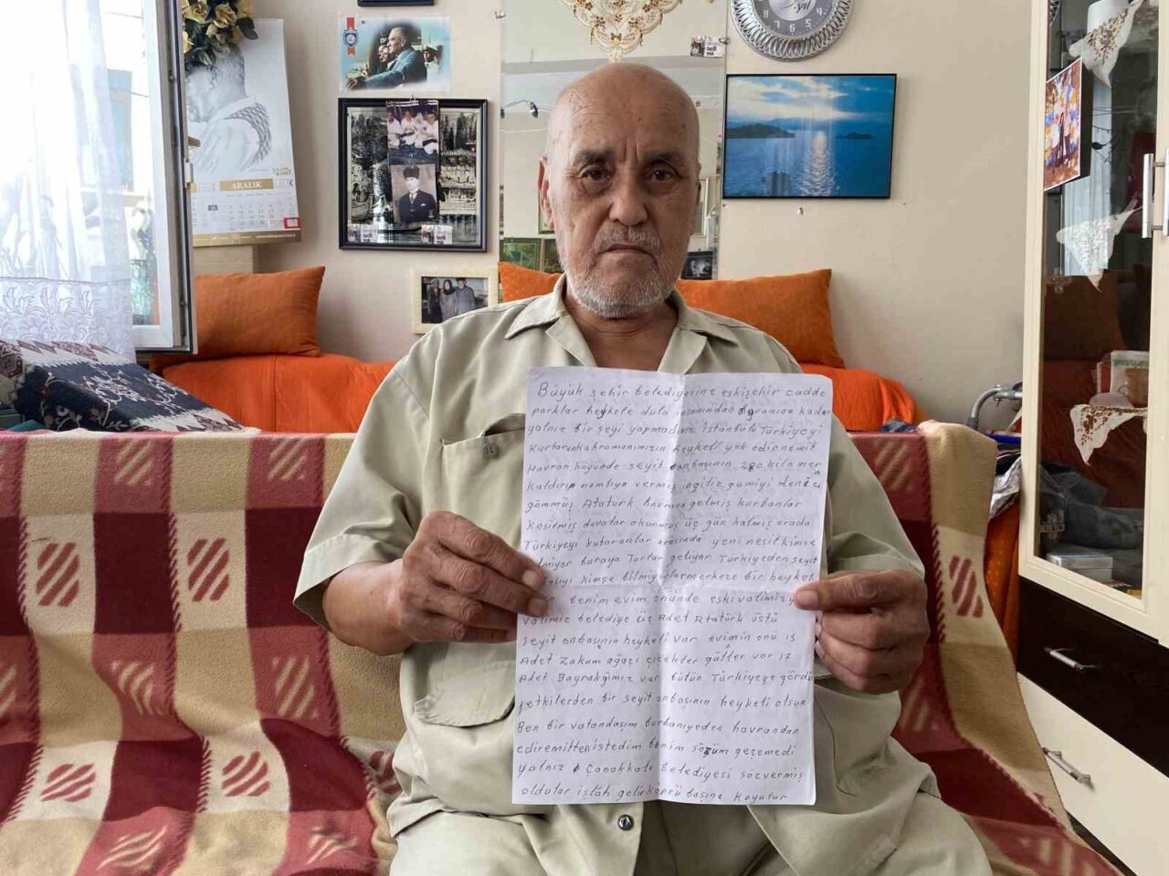 Eskişehir’de yaşayan 83 yaşındaki Memduh Çetin, 1. Dünya Savaşı’nda Çanakkale