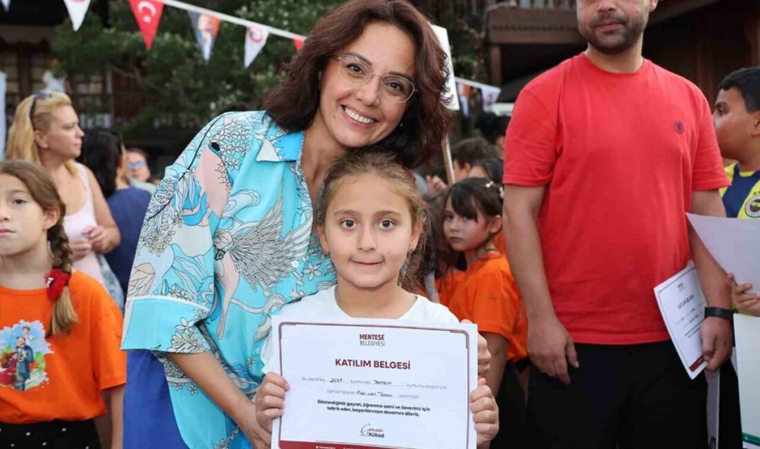 Menteşe Belediyesi’nin geleneksel hale gelen ücretsiz yaz kursları, düzenlenen renkli