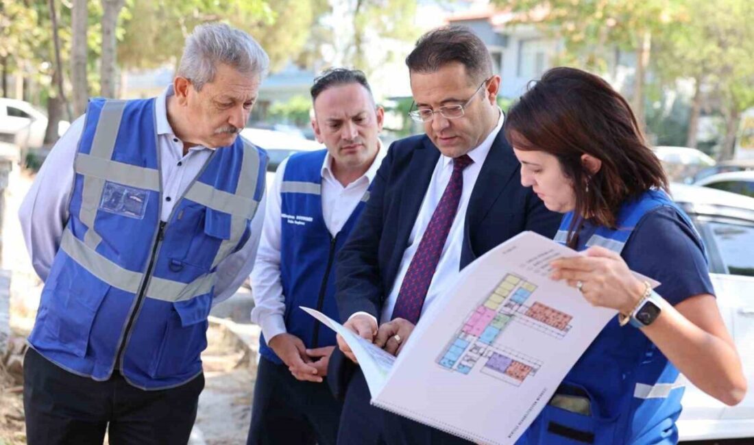 Muğla Büyükşehir Belediyesi Genel Sekreteri Tayfun Yılmaz, Menteşe ilçesinde yapımı