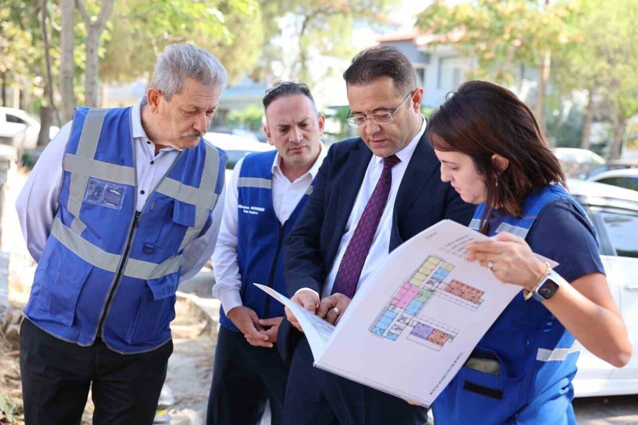 Muğla Büyükşehir Belediyesi Genel Sekreteri Tayfun Yılmaz, Menteşe ilçesinde yapımı