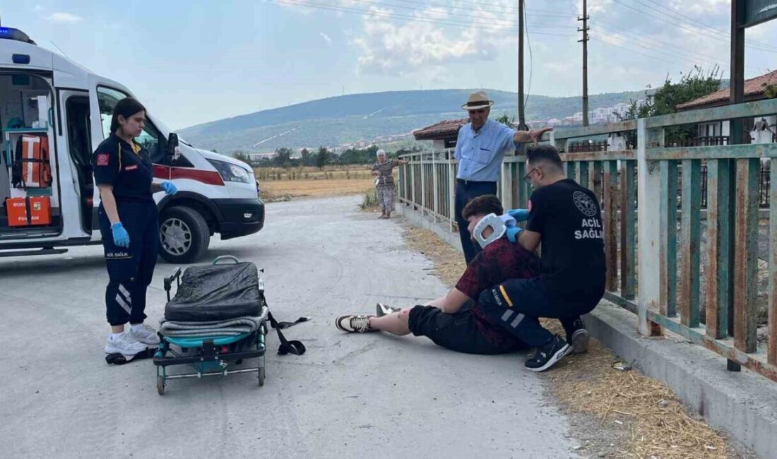 Muğla’nın Menteşe ilçesinde meydana gelen tek taraflı kazada motosiklet sürücüsü