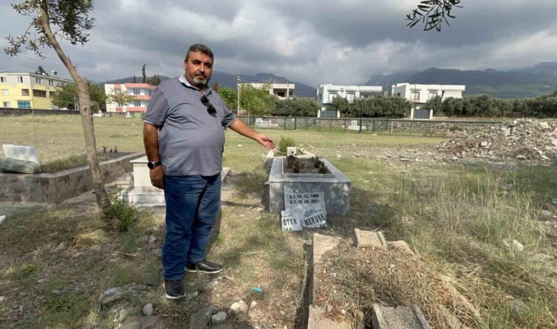 Hatay’da geçtiğimiz günlerde zarar verilen 13 mezara akli dengesi bozuk