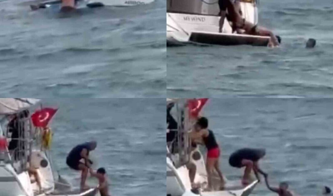 Mersin’in Erdemli ilçesinde gezinti amaçlı denize açılan tekne alabora oldu.