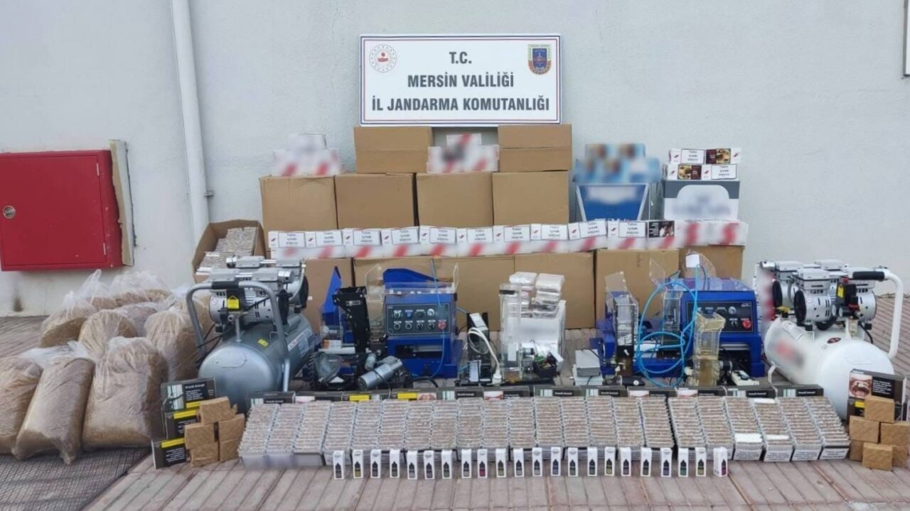 Mersin’in 4 ilçesinde jandarma ekipleri kaçak sigara ticareti yapanlara yönelik