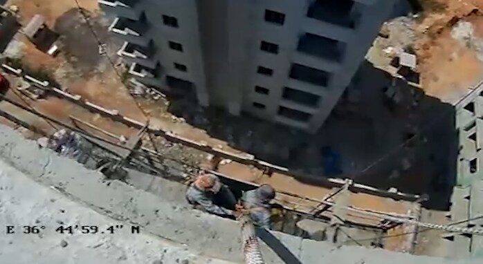 Mersin’de inşaatta çalışan 2 işçi, elektrik arızası nedeniyle 8’inci katta