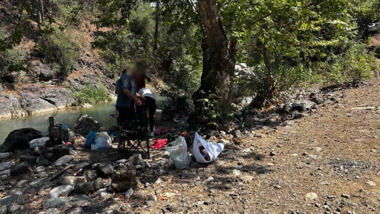 Mersin’de piknik yapmak amacıyla ormanlık alana izinsiz giren 4 şahsa