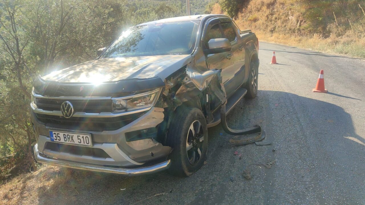 İzmir’in Ödemiş ilçesinde meydana gelen trafik kazasında motosiklet sürücüsü çocuk