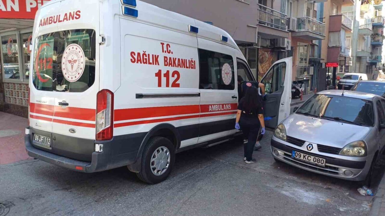 Aydın’ın Efeler ilçesinde motosikletin kayması sonucu meydana gelen kazada sürücü