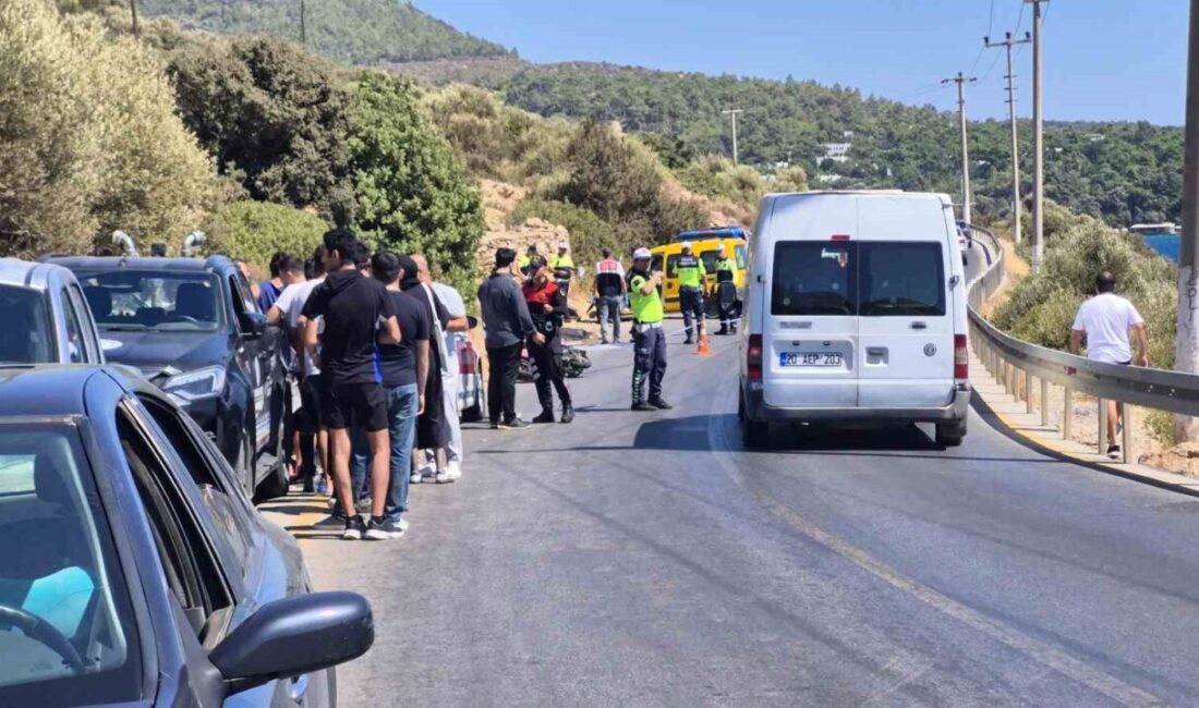 Muğla’nın Bodrum ilçesinde hafif ticari araçla çarpışan genç motosiklet sürücüsü,