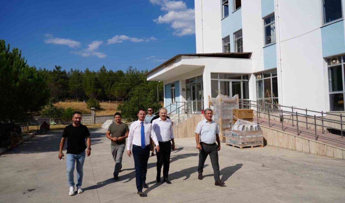 Muğla’nın Menteşe ilçesinde bulunan Sosyal Bilimler Lisesi’nde yürütülen büyük onarım