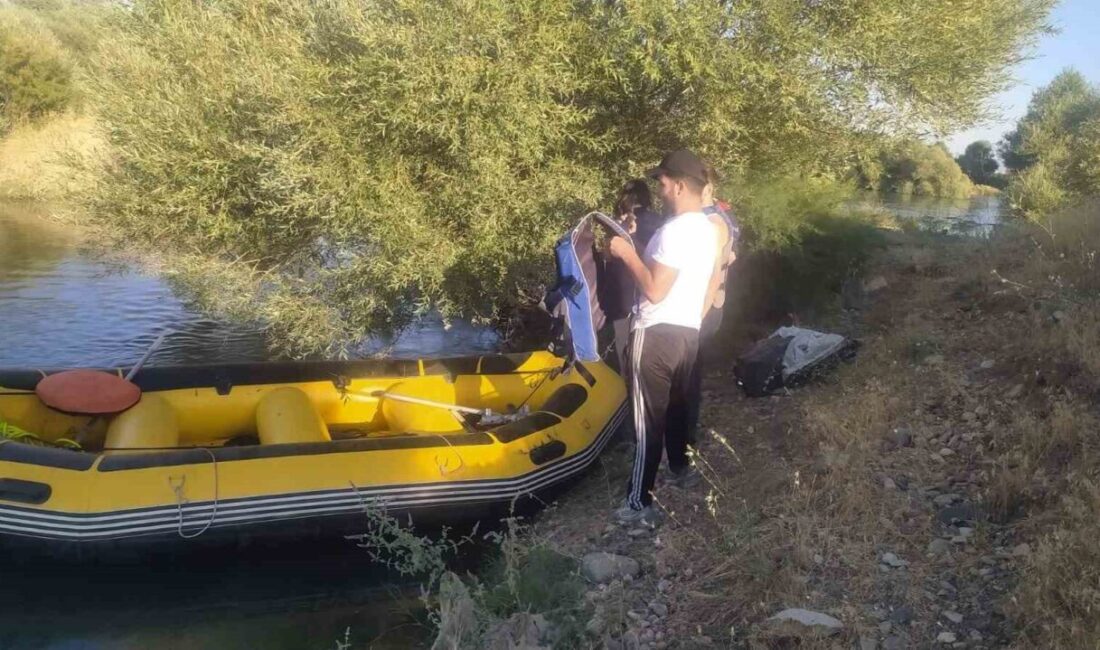 Muş’ta 3 kişi, su debisinin yükselmesiyle Murat Nehri’ndeki adacıkta mahsur