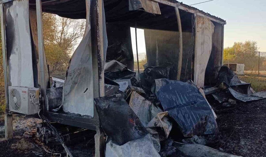 Muş’ta tarihi Murat Köprüsü kırsalında çıkan yangında yaklaşık 30 dönümlük